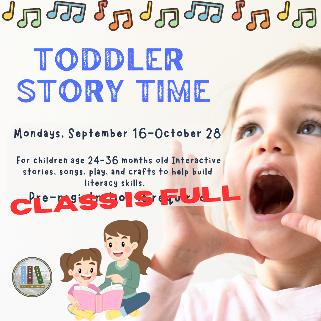 Toddler Storytime - class is FULL