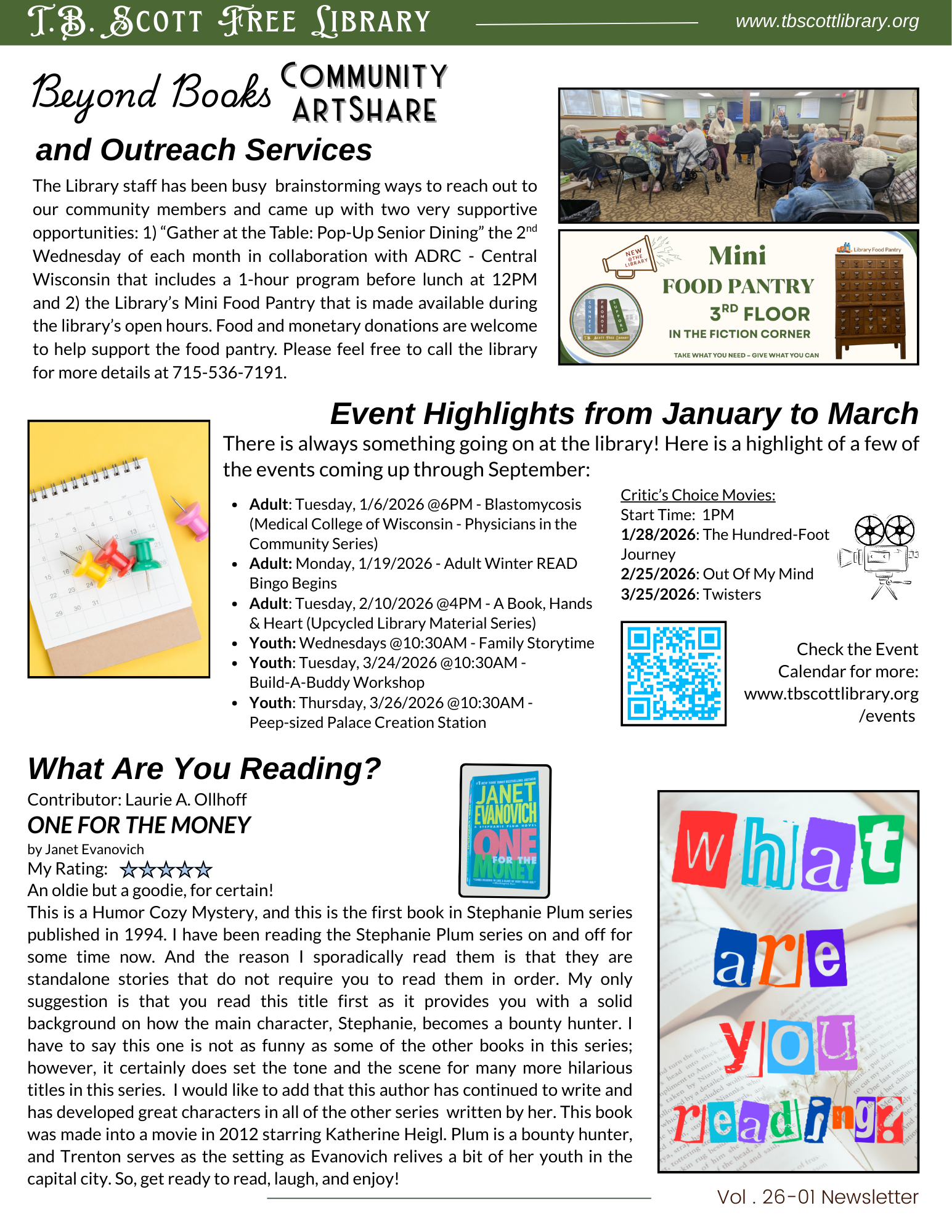 Page 2 of the latest newsletter