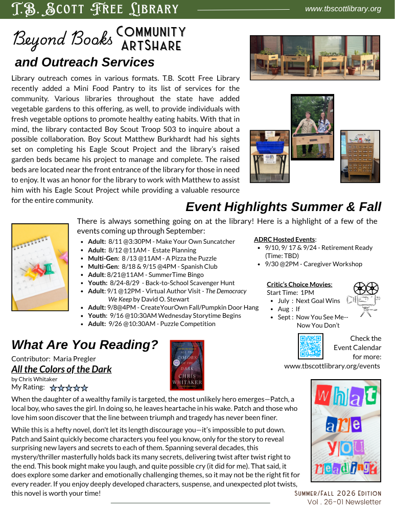 Page 2 of the latest newsletter